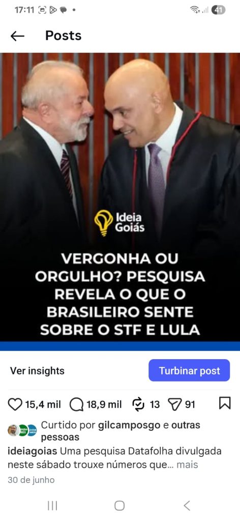 Post no Instagram da ideia Goiás 3